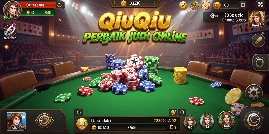 Tampilan gameplay seru dalam game QiuQiu 33ZK.