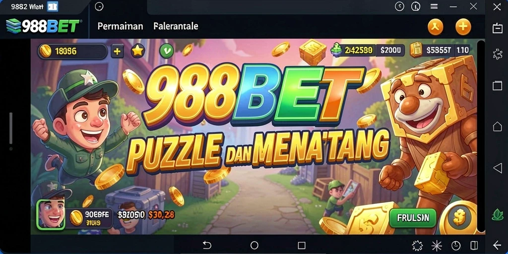 Tampilan gameplay menarik dari 988BET dengan berbagai tantangan puzzle.