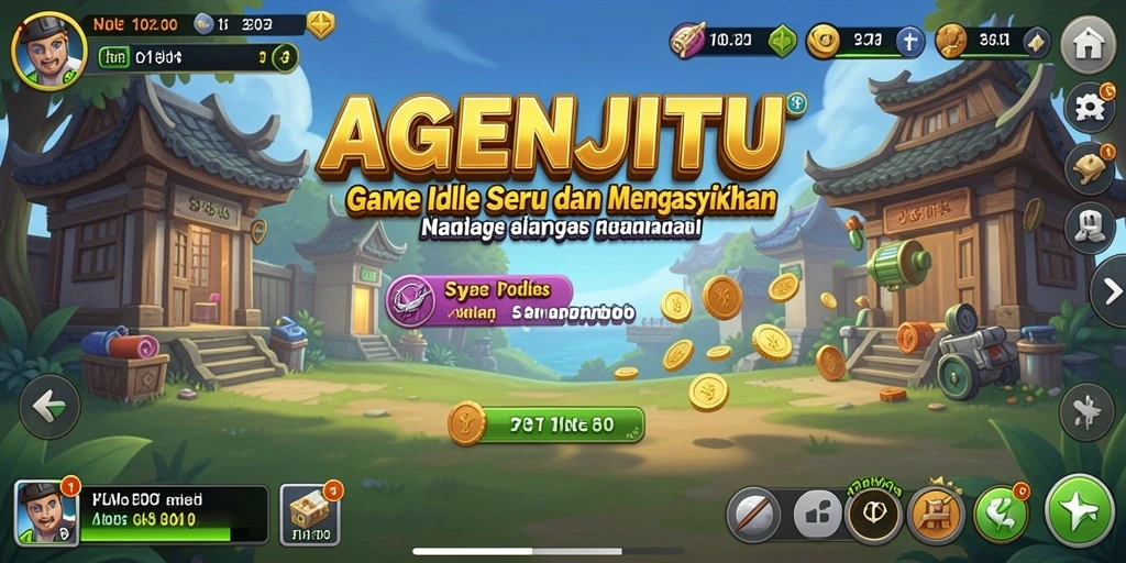 Screenshot gameplay AGENJITU menampilkan proses pengelolaan yang seru.