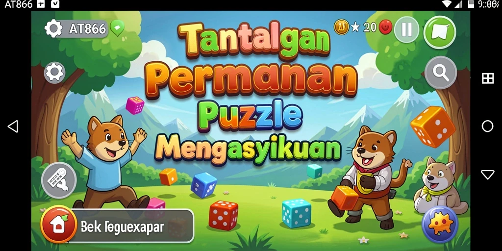 Tampilan gameplay Puzzle yang menantang dan menarik.