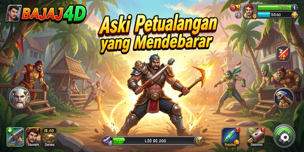 Tampilan gameplay seru dan dinamis dari BAJAJ4D.
