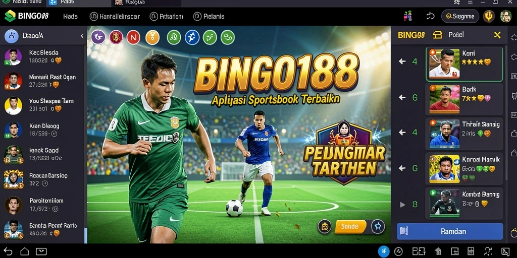 Tampilan antarmuka BINGO188 yang menarik saat bermain sportsbook.