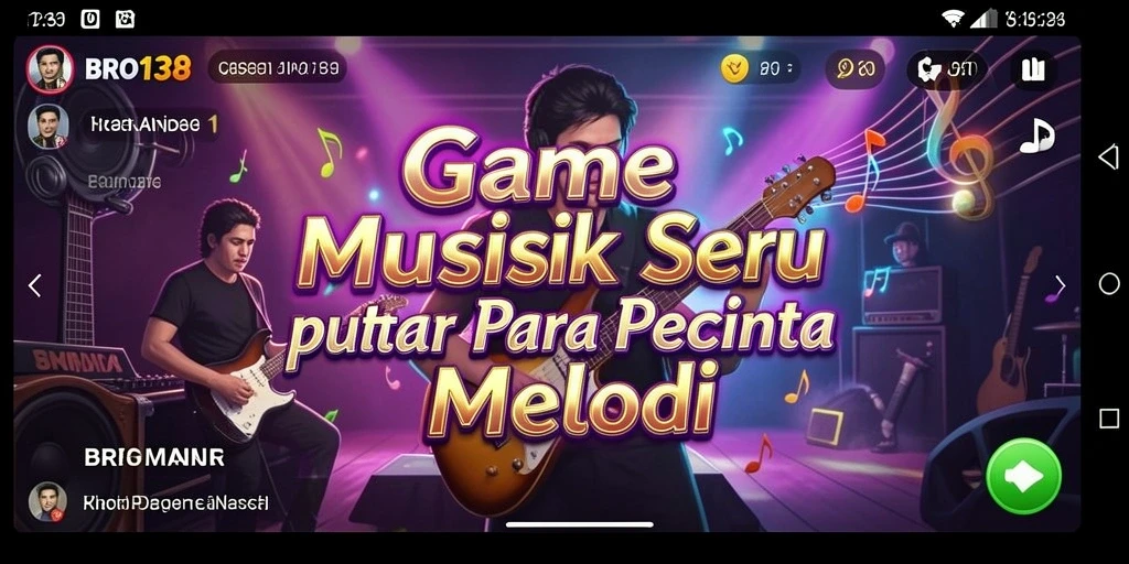 Tampilan gameplay BRO138 yang menampilkan alunan musik memukau.