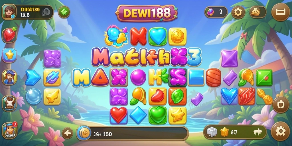 Gameplay DEWI188 yang menarik dalam kategori Match-3.