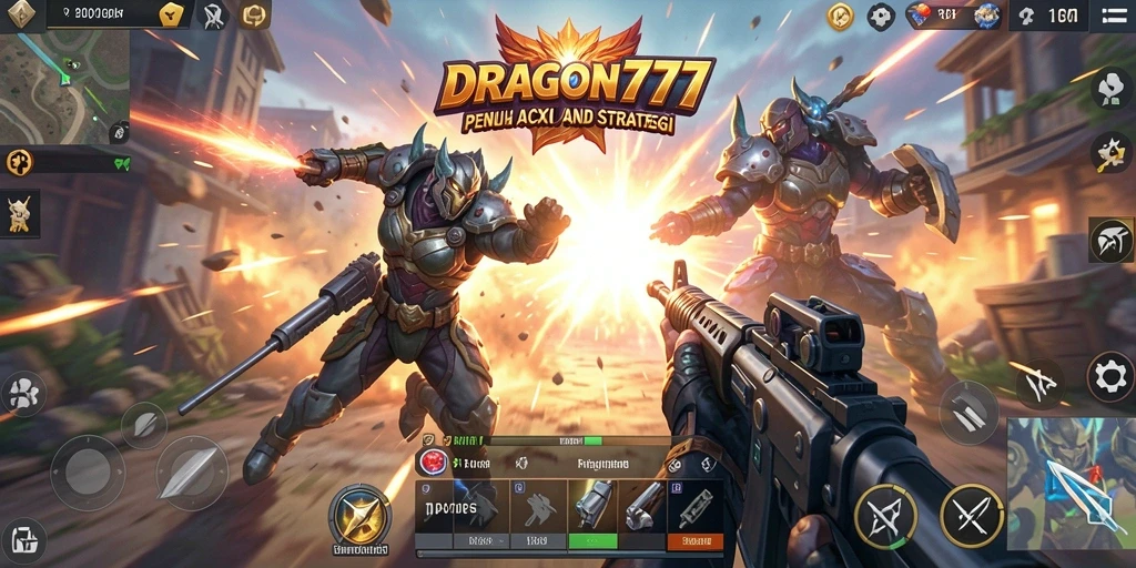 Tampilan gameplay seru dari DRAGON777 yang penuh aksi.