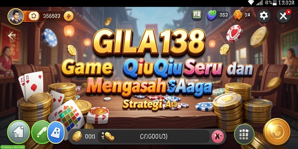 Tangkapan layar gameplay QiuQiu yang mendebarkan di GILA138.