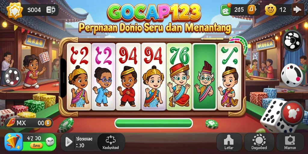 Gameplay seru GOCAP123 dalam permainan Domino.
