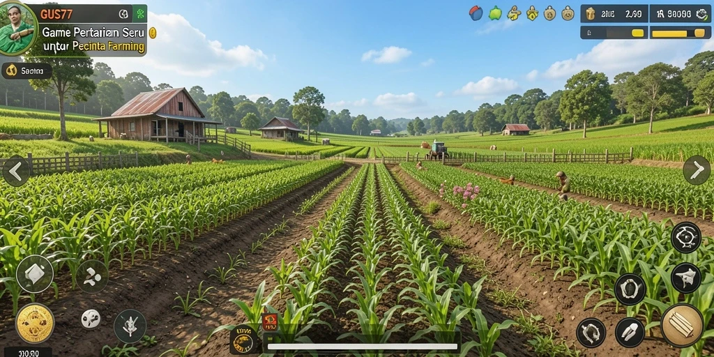 Tampilan gameplay GUS77 yang menarik dan interaktif di dunia pertanian.