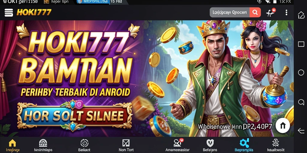 Tampilan gameplay HOKI777 dengan grafik slot yang mengagumkan.