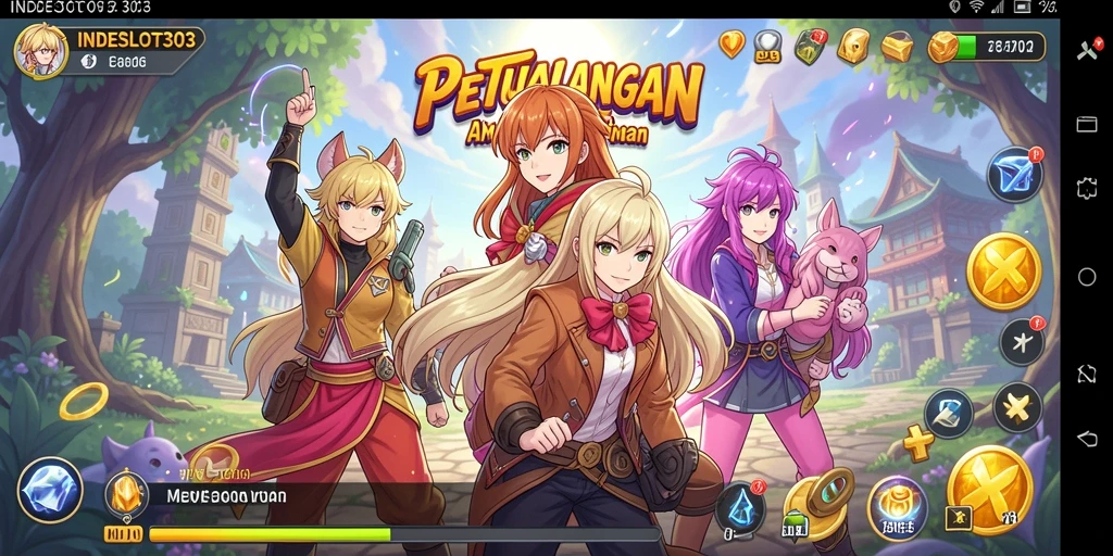Screenshot gameplay INDESLOT303 yang menampilkan karakter Anime dalam pertarungan