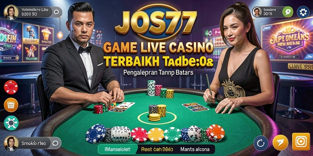 Tampilan gameplay mendebarkan saat bermain Live Casino di JOS77.