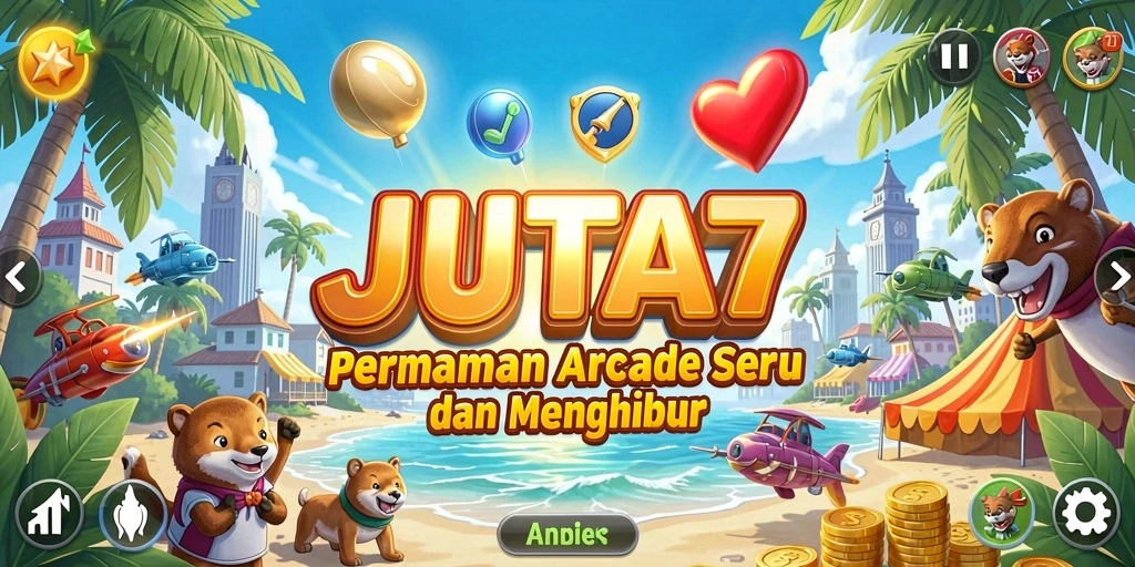 Tampilan gameplay seru JUTA7 yang penuh aksi.