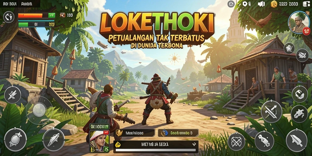 Tampilan gameplay LOKETHOKI yang menakjubkan dan mendalam.