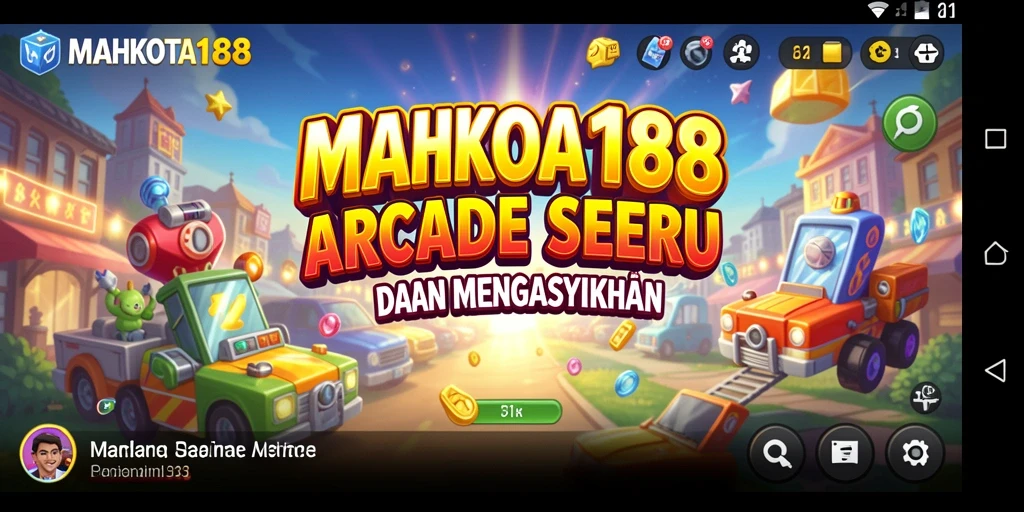 Screenshot gameplay MAHKOTA188 yang menampilkan aksi seru dan tantangan arcade.