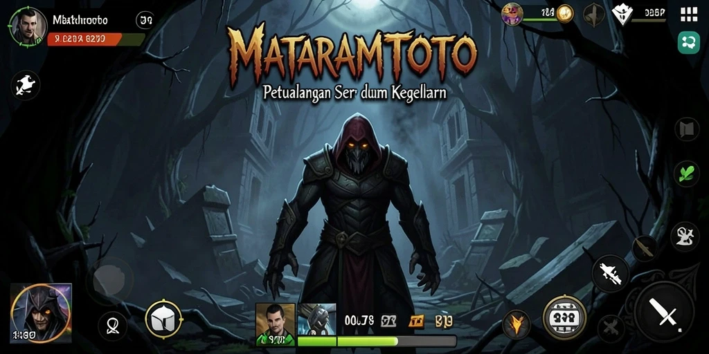 Screenshot gameplay MATARAMTOTO menampilkan momen ketegangan seram.