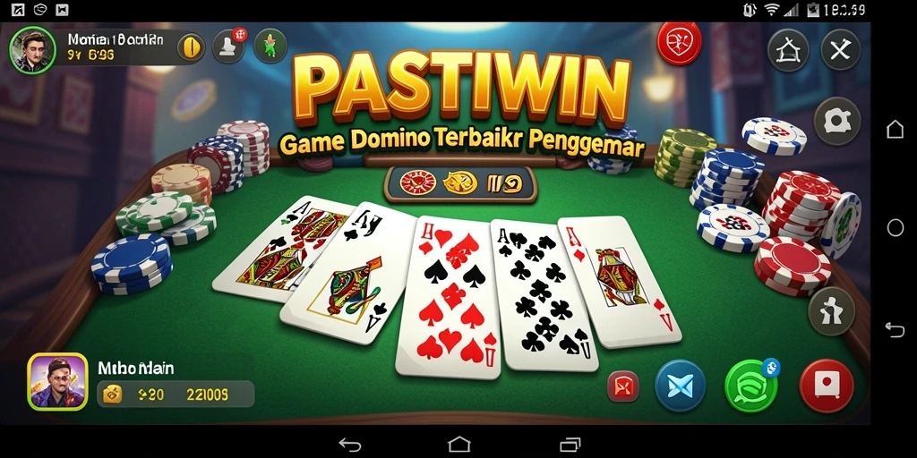 Tampilan gameplay Domino yang menarik di PASTIWIN.