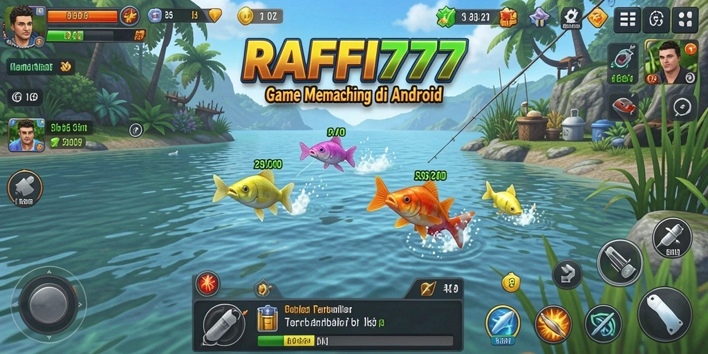 Tampilan gameplay RAFFI777 yang menarik saat memancing.