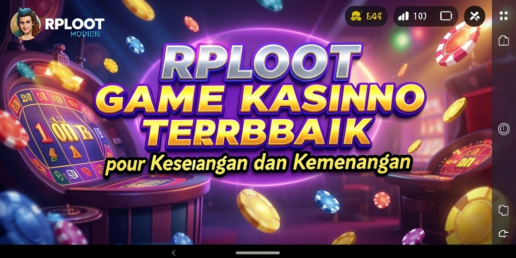 Screenshot gameplay RPLOOT menampilkan keseruan permainan Kasino.