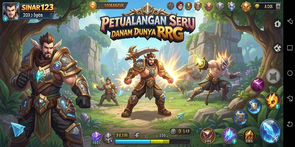 Tampilan gameplay seru dari SINAR123 yang mengajak petualangan RPG.