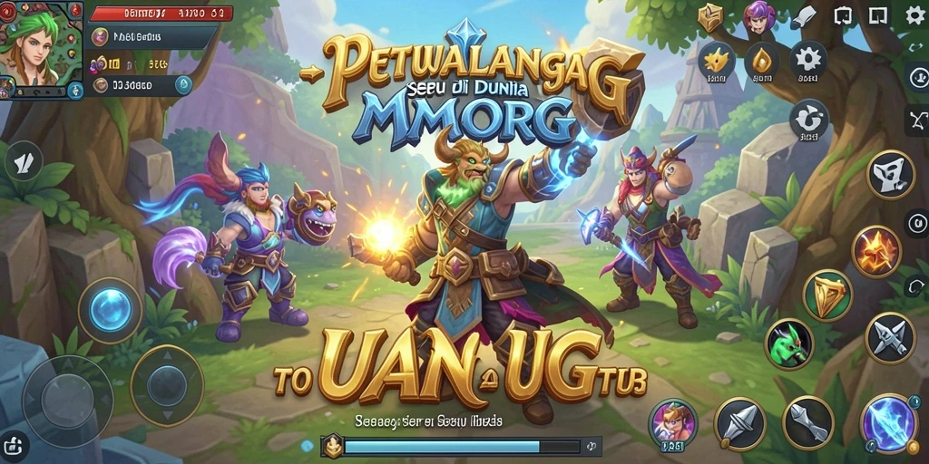 Screenshot menampilkan aksi seru dalam petualangan MMORPG.
