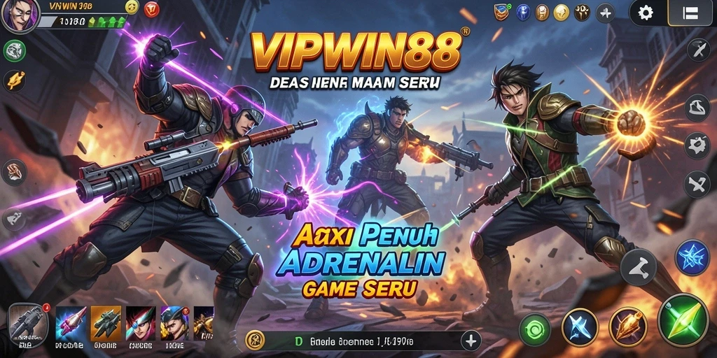 Screenshot VIPWIN88 menampilkan aksi mendebarkan dengan grafis yang menawan.