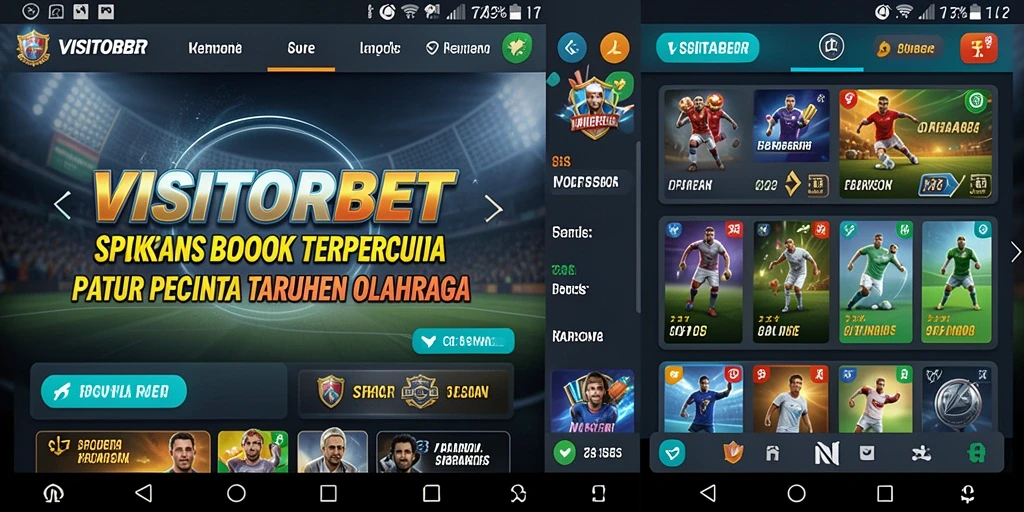 Tampilan menarik dari <strong>VISITORBET</strong> saat memilih taruhan olahraga.